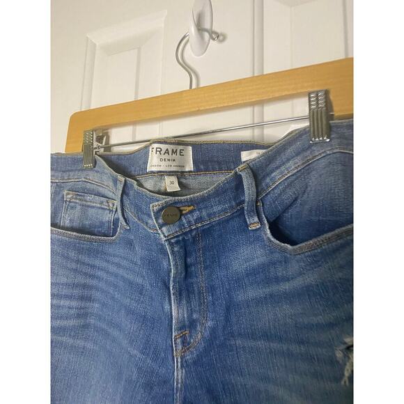 Frame Le Garcon Slim Jeans in Brooks Wash Size 30 - Picture 4 of 6